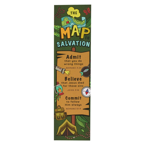Map To Salvation Sunday School/Teacher Bookmark Set ,The - Re-vived