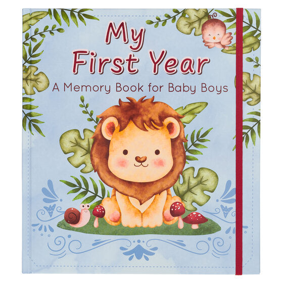 My First Year Hardcover Memory Book For Baby Boys - Re-vived