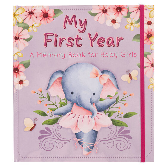 My First Year Hardcover Memory Book for Baby Girls - Re-vived