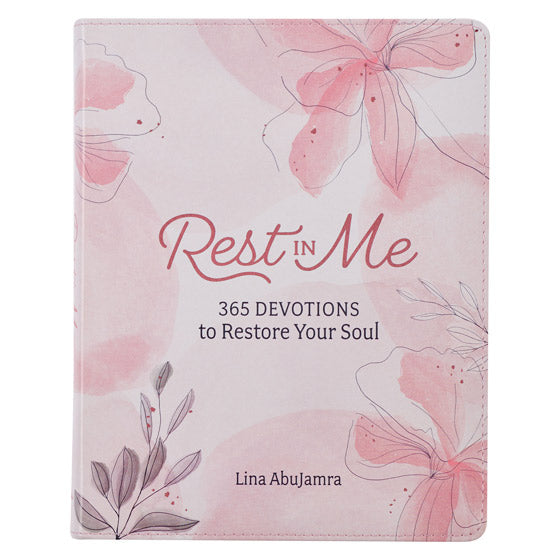 Rest in Me Pink Faux Leather Devotional - Re-vived