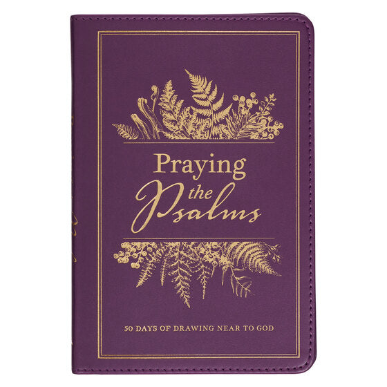 Praying the Psalms Purple Faux Leather Prayer Book - Re-vived