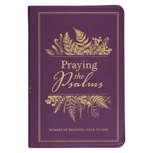Praying the Psalms Purple Faux Leather Prayer Book - Re-vived