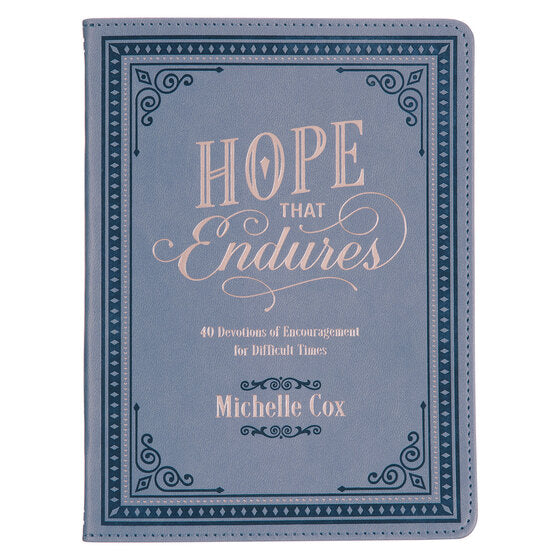 Hope That Endures Blue Faux Leather Devotional - Re-vived