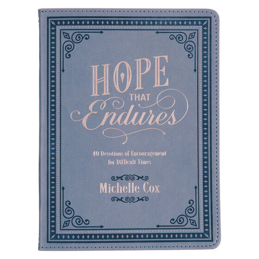 Hope That Endures Blue Faux Leather Devotional - Re-vived