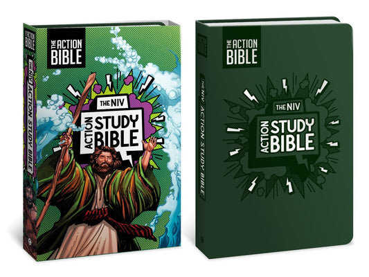 NIV Action Study Bible, Leathersoft, Forest, Full Color - Re-vived