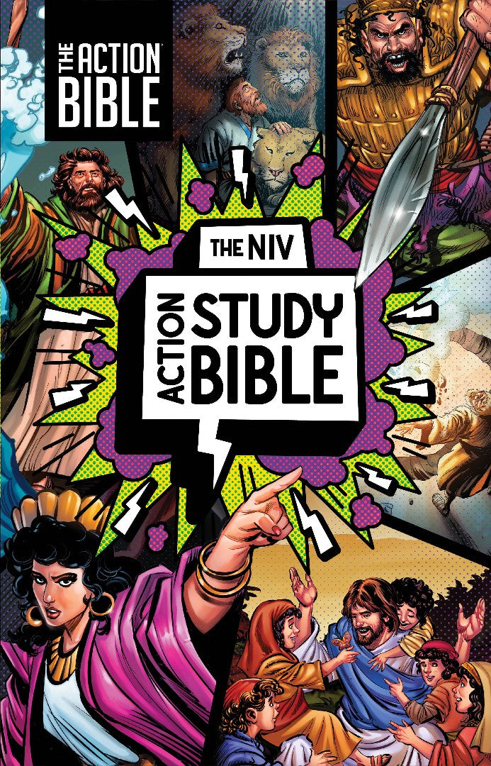 NIV Action Study Bible, Hardcover, Full Color - Re-vived