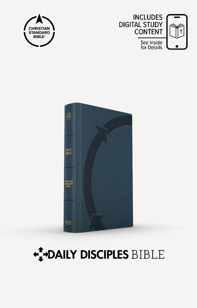CSB Daily Disciples Bible, Blue - Re-vived