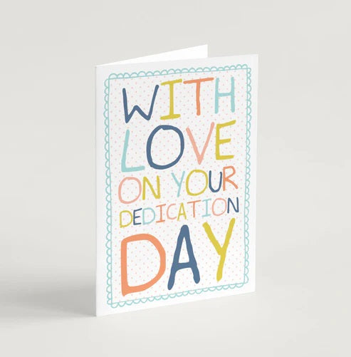Rainbow Doodle Dedication Card - Re-vived
