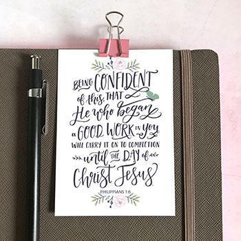 He Who Began - Christian Mini Sharing Card - Re-vived