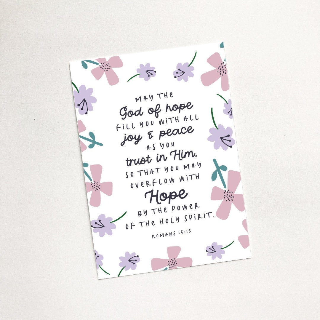 May The God Of Hope (Petals) A7 Magnet - Re-vived