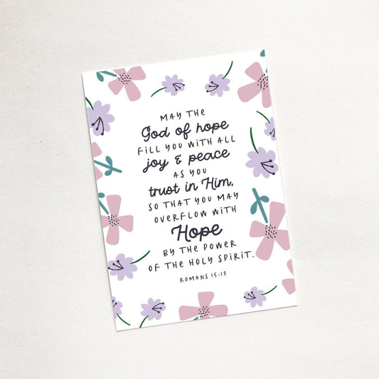 May The God Of Hope (Petals) A7 Magnet - Re-vived