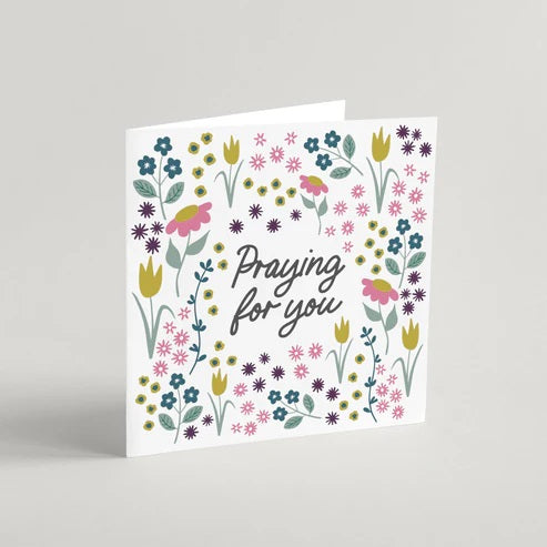 Praying For You Greeting Card And Envelope - Re-vived