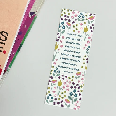 Whatever Is True (Tulip) Christian Bookmark - Re-vived