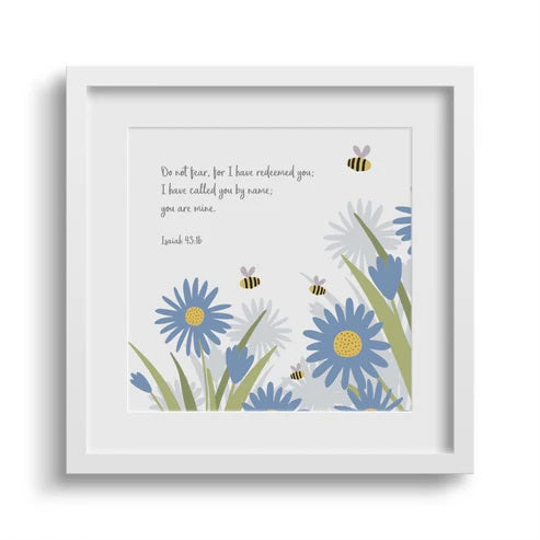 Do Not Fear 6X6 White Framed Print - Re-vived