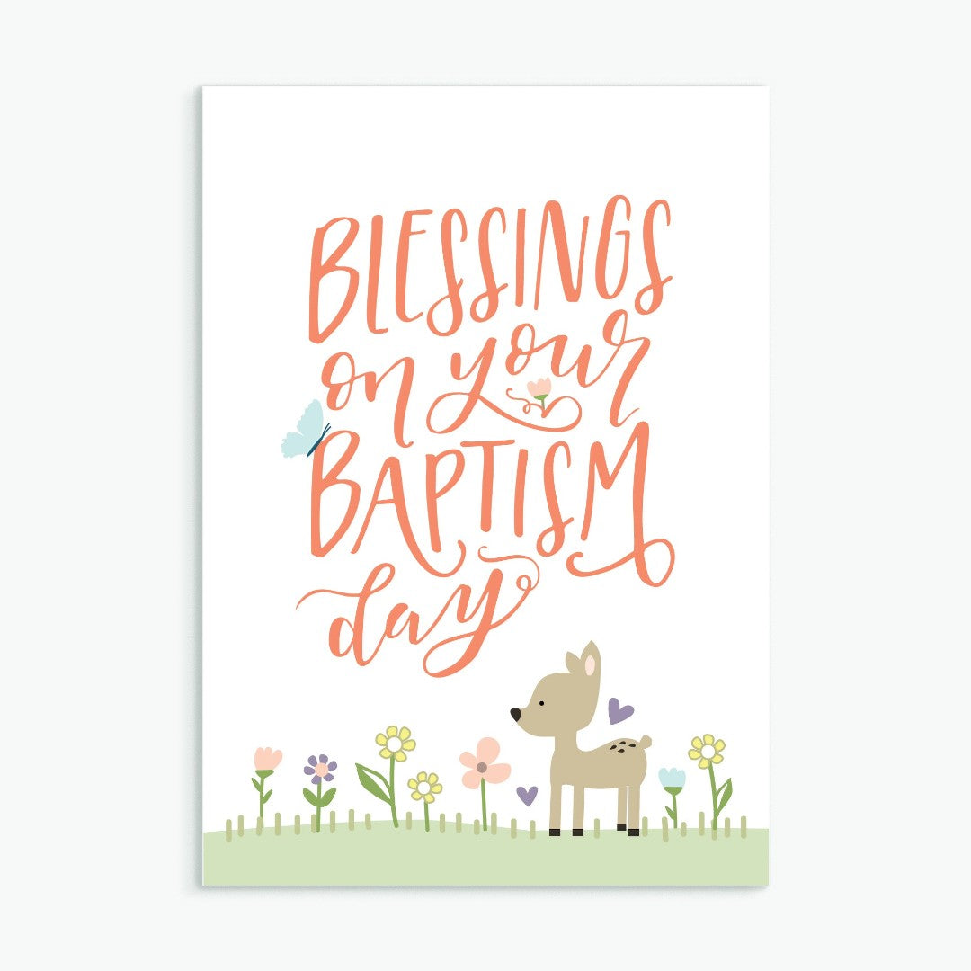 Blessings On Your Baptism - Greeting Card - Re-vived