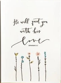 He Will Quiet You By Emily Burger - A4 Print - Re-vived