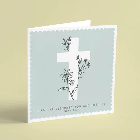 I Am The Resurrection Easter Card & Envelope - Re-vived
