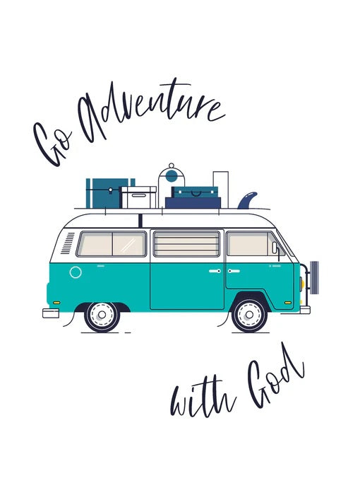 Go Adventure with God' Mini Card (Green) - Re-vived