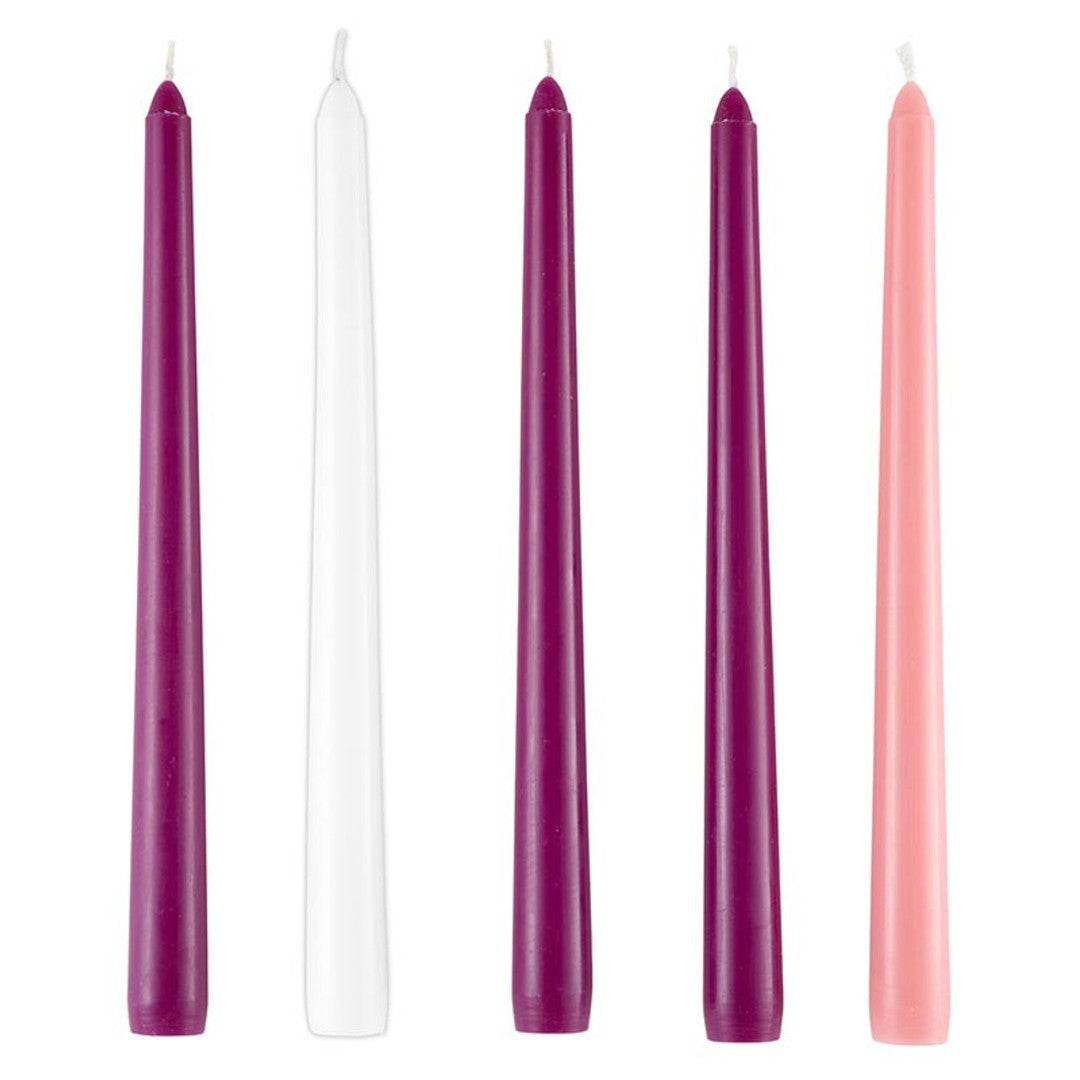 10" Deluxe Advent Taper Candle (Set Of 5) - Re-vived