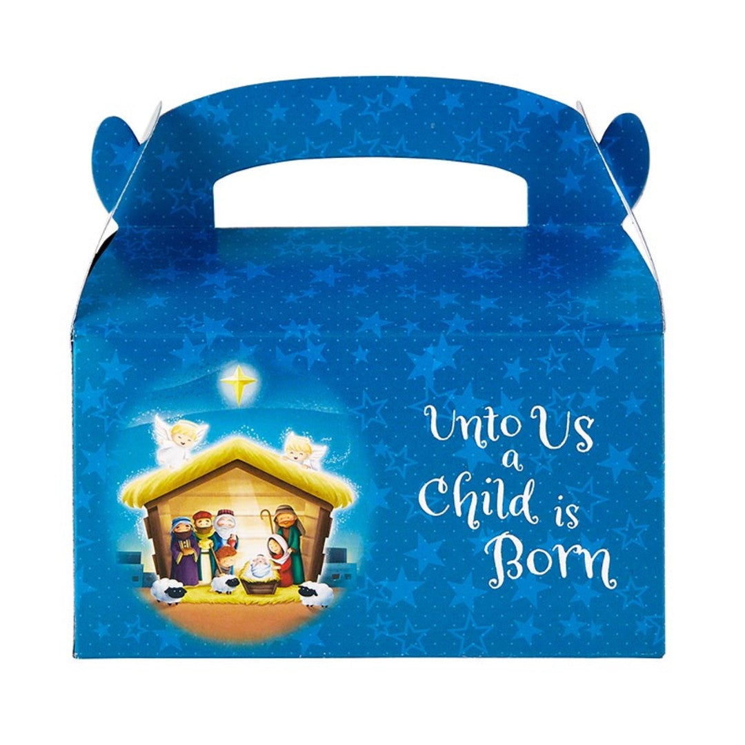 Unto Us A Child Is Born Christmas Treat Box - Re-vived