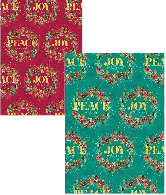 Peace & Joy Gift Wrap - Re-vived