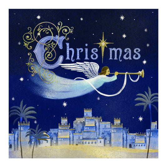 Tearfund - Angel Over Bethlehem (Pack Of 10) - Re-vived