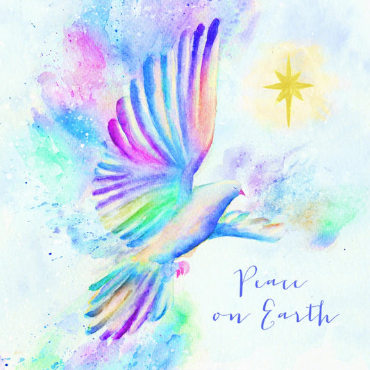 Tearfund - Watercolour Dove (Pack Of 10) - Re-vived