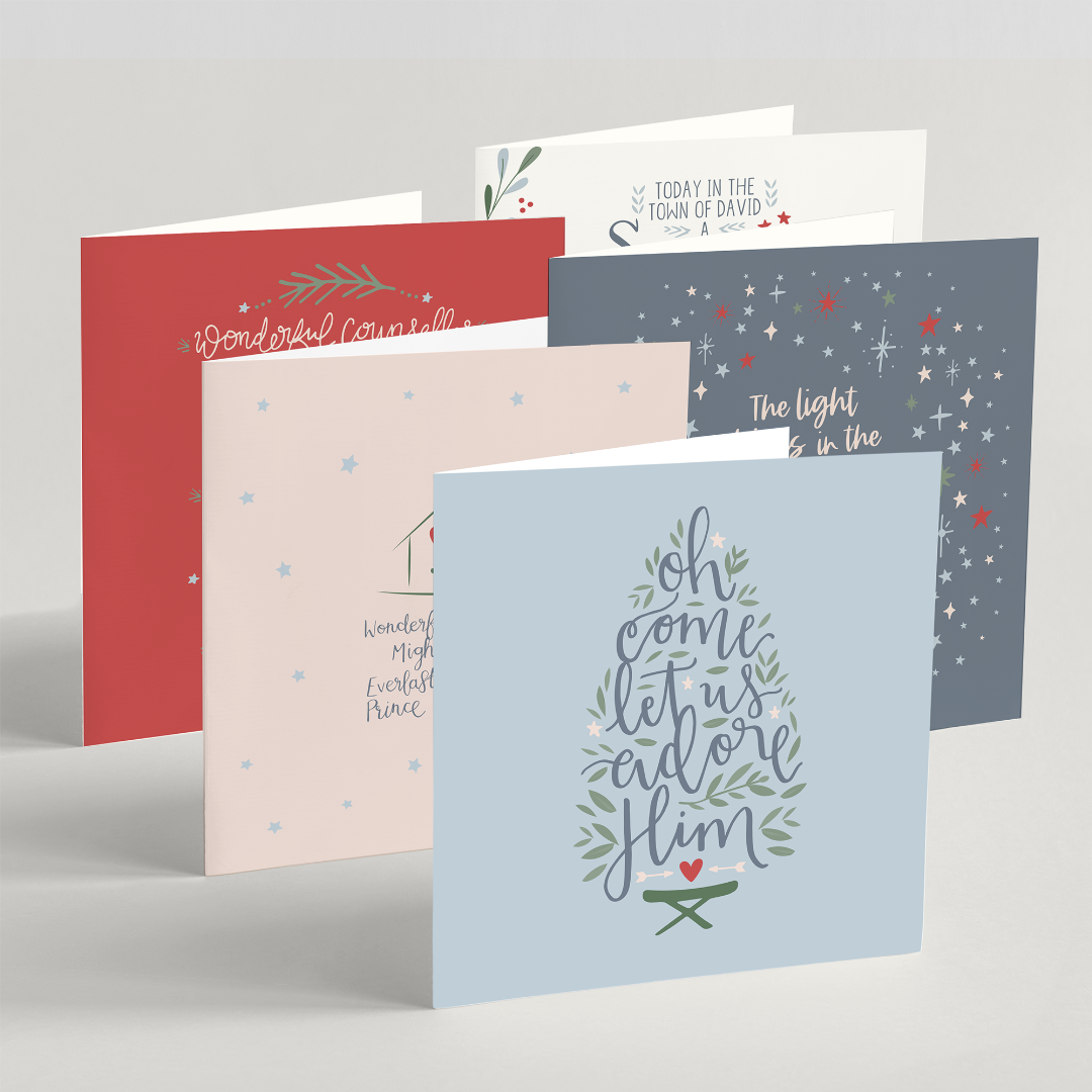 Mixed Pack Christmas Cards - 10 Pack - Re-vived