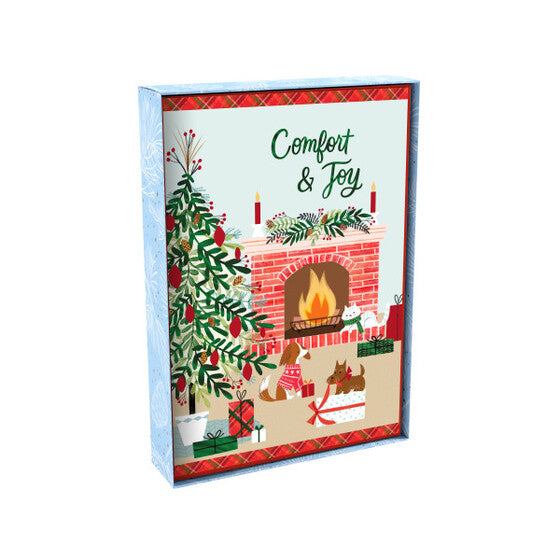 Christmas Boxed Cards: Comfort & Joy (Pack of 18) - Re-vived