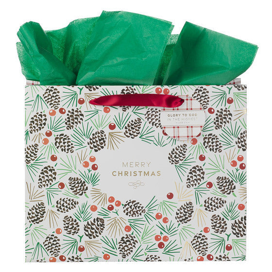 Large Gift Bag: Merry Christmas, Glory - Re-vived