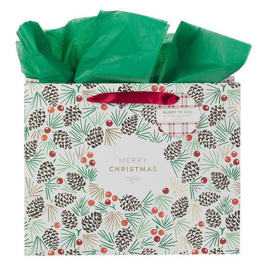 Large Gift Bag: Merry Christmas, Glory - Re-vived