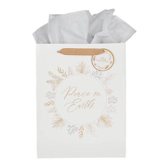 Large Gift Bag & Card: Peace On Earth - Re-vived
