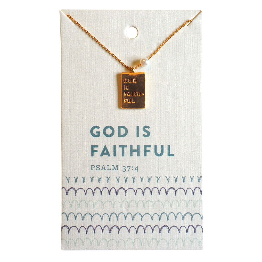 God is Faithful Necklace - Re-vived