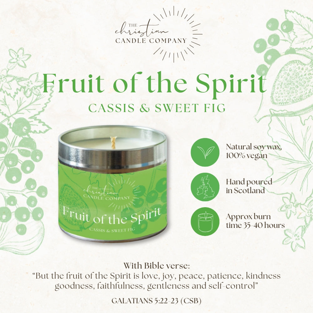 Fruit of the Spirit - Cassis and Fig Candle In A Tin - Re-vived