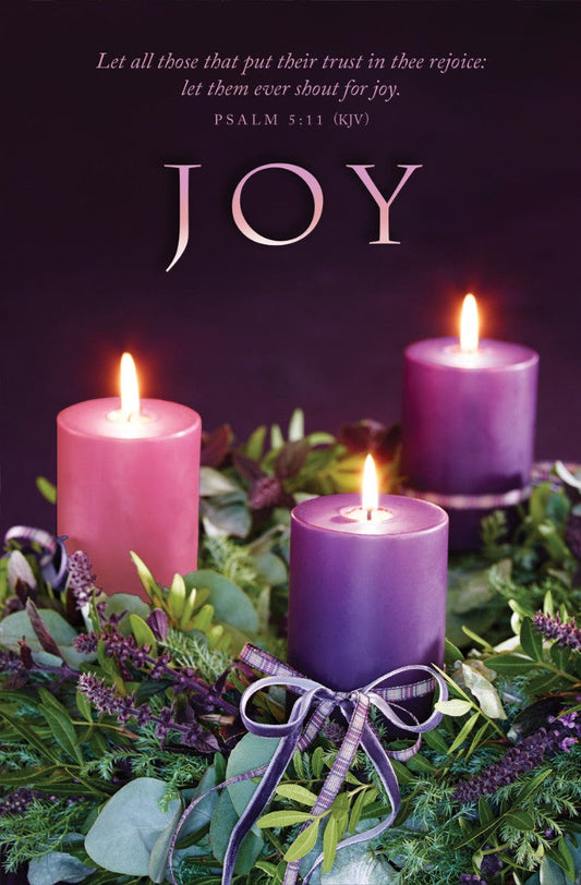Joy Advent Bulletin (pack of 100) - Re-vived
