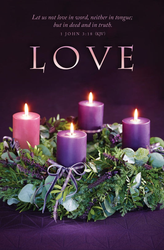 Love Advent Bulletin (pack of 100) - Re-vived