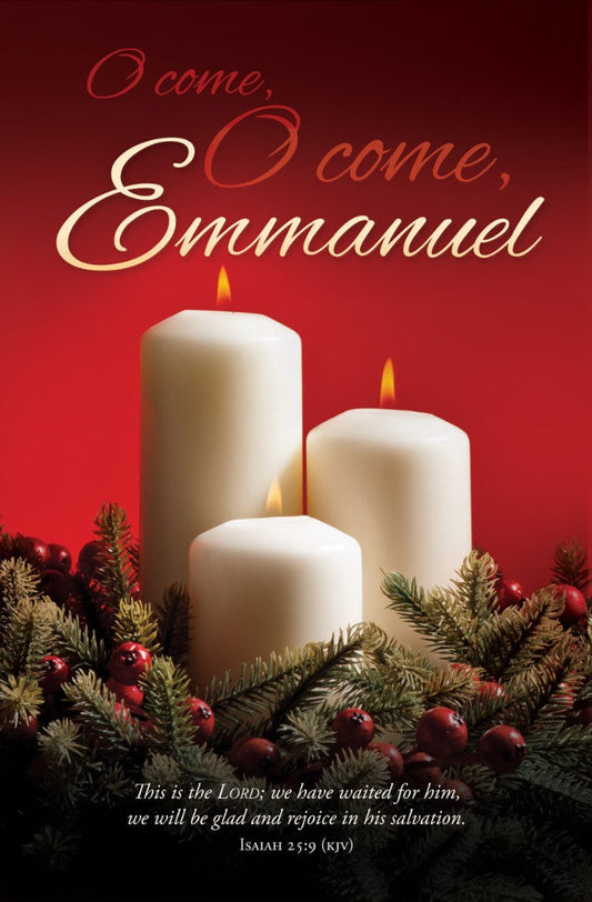 O Come Emmanuel Christmas Bulletin (pack of 100) - Re-vived