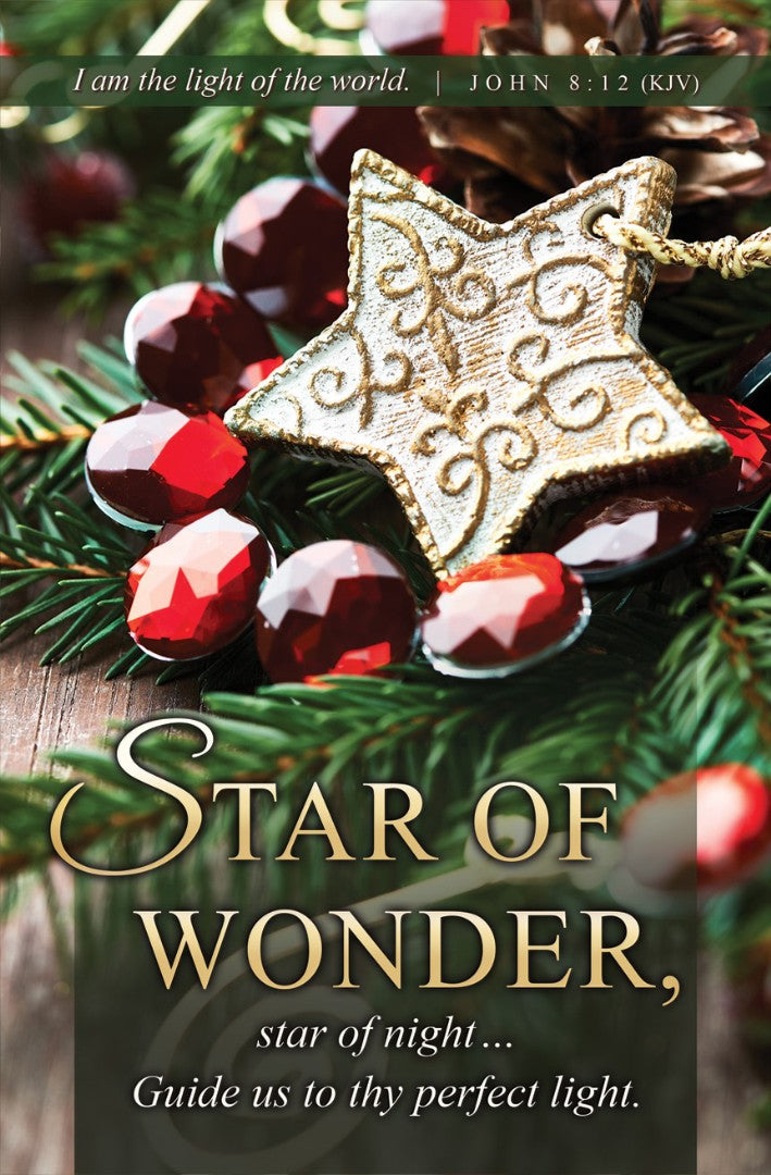 Star of Wonder Christmas Bulletin (pack of 100) - Re-vived
