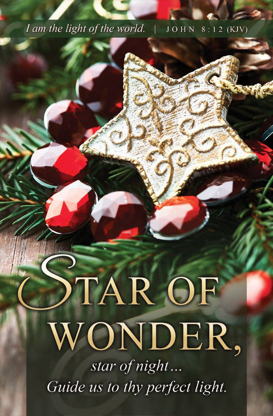 Star of Wonder Christmas Bulletin (pack of 100) - Re-vived