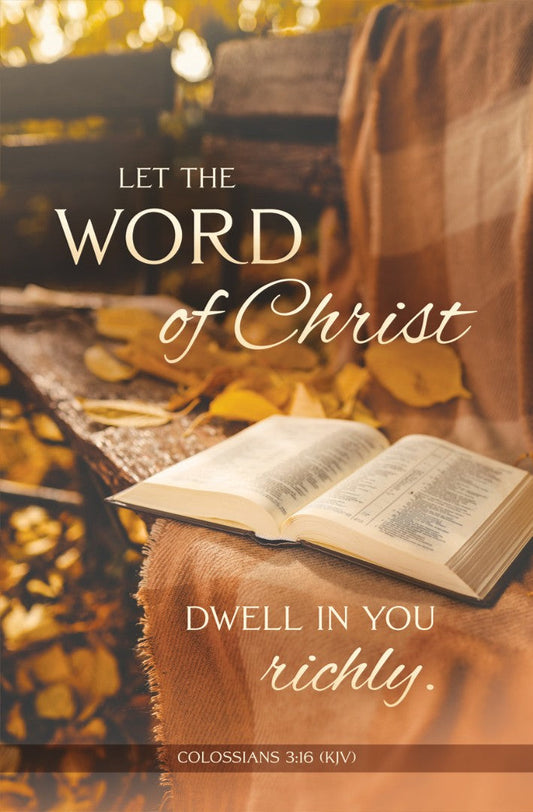 Let the Word of Christ Bulletin (pack of 100) - Re-vived