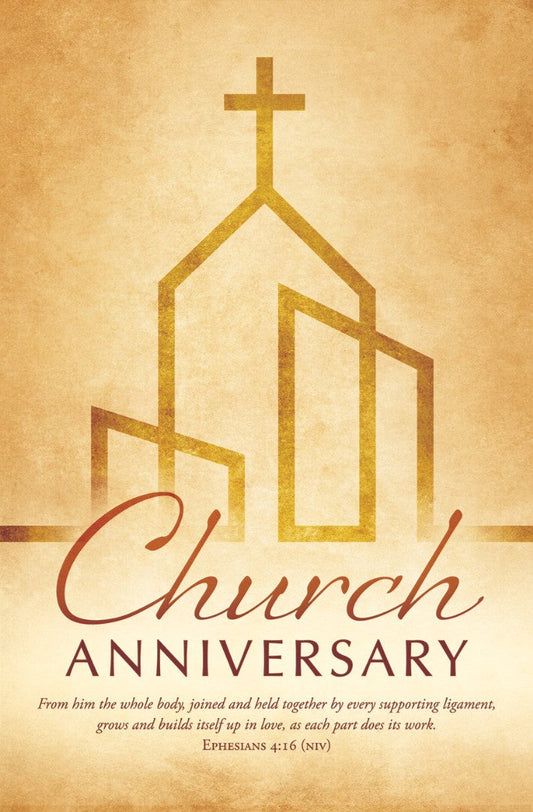 Church Anniversary Bulletin (pack of 100) - Re-vived