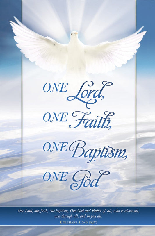 One Lord, One Faith Baptism Bulletin (pack of 100) - Re-vived