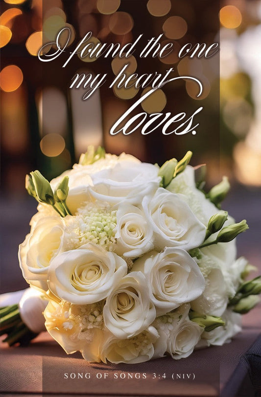 One My Heart Loves Wedding Bulletin (pack of 100) - Re-vived
