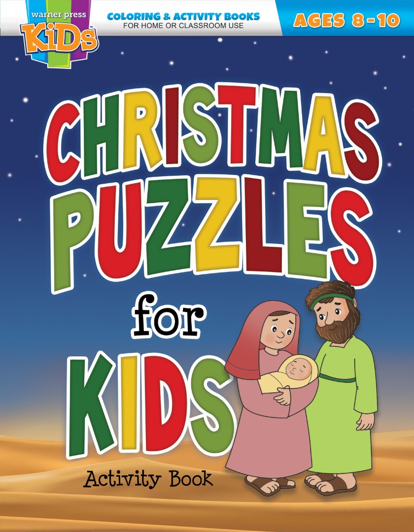Christmas Puzzles Coloring Activity Book - Re-vived