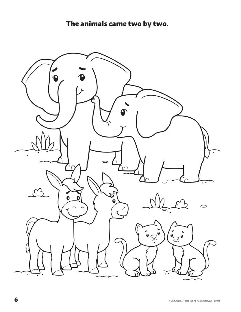 Noah Builds an Ark Coloring Activity Book - Re-vived