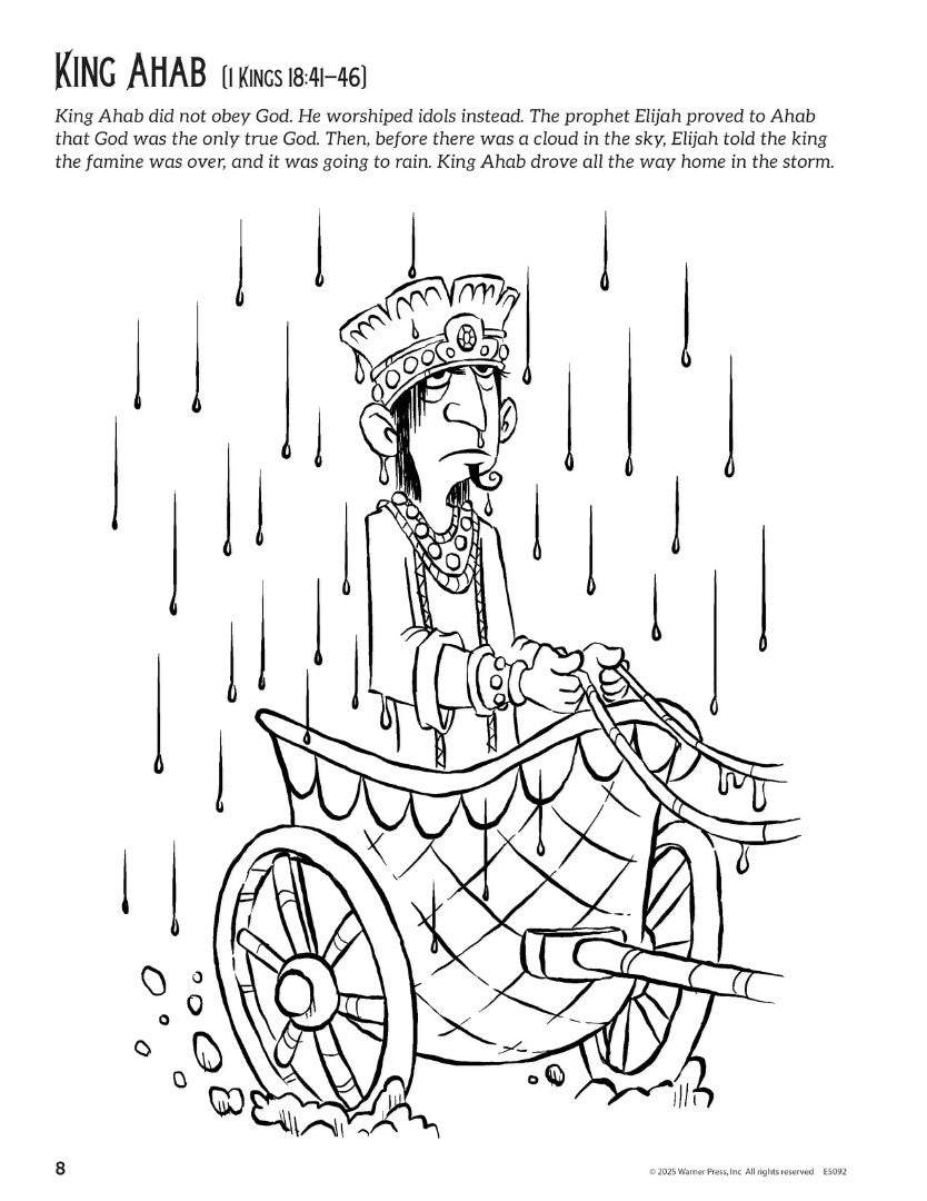 Bible Kings and Princes Coloring Activity Book - Re-vived