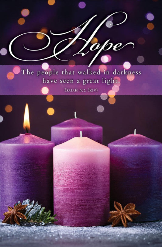 Hope Advent Bulletin (pack of 100) - Re-vived
