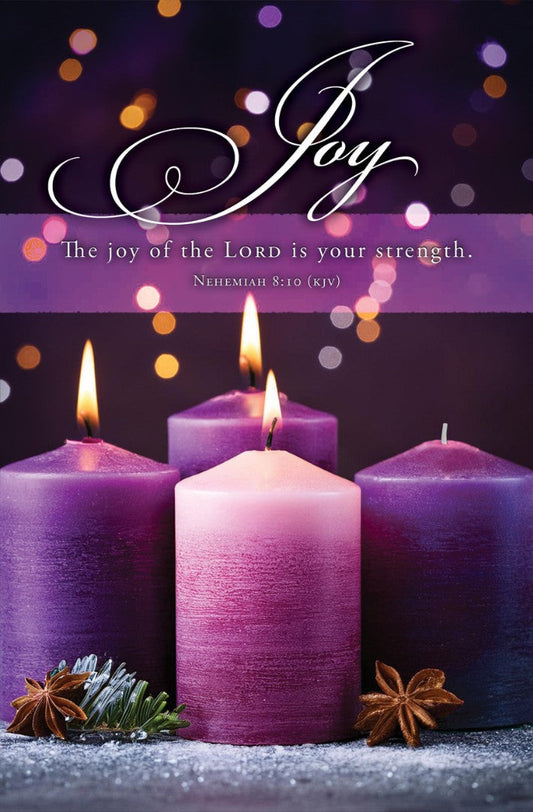 Joy Advent Bulletin (pack of 100) - Re-vived