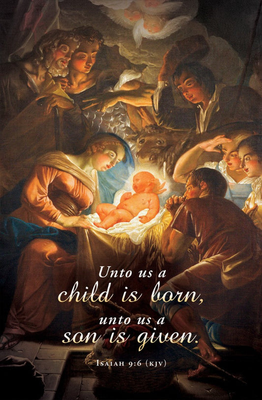 Unto Us Christmas Bulletin (pack of 100) - Re-vived
