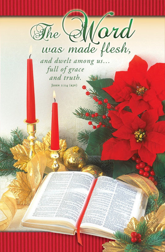 The Word Was Made Flesh Christmas Bulletin (pack of 100) - Re-vived
